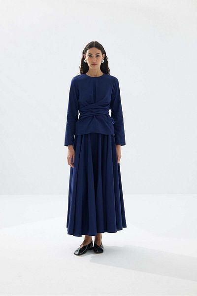 Tailors Room Lacing Detailed Suit - Navy Blue