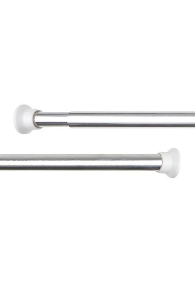 Italbox Shower curtain rod, extendable 75-125 cm, quick attachment with suction cups