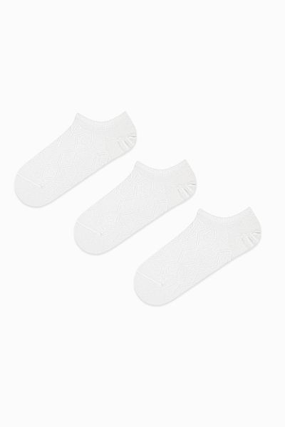Penti Heart Jacquard 3-teilige Sneaker-Socken