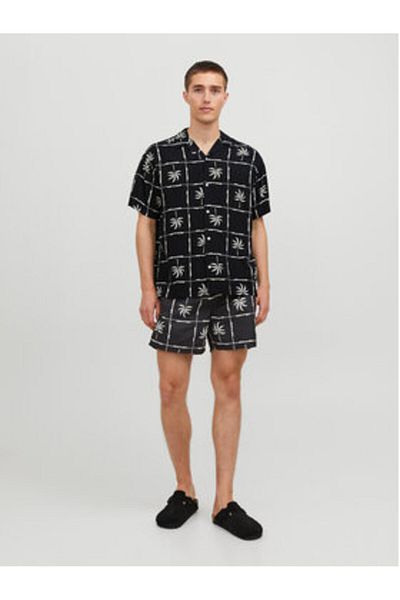 Jack & Jones Cămașă bărbătească Jack Jones 12255727 Negru