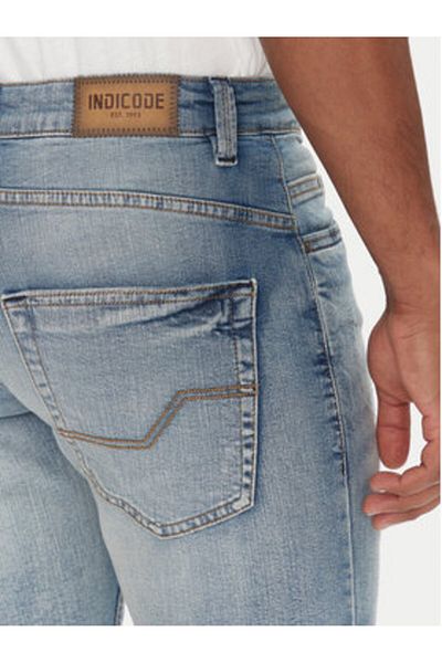 Indicode Pantaloni scurți din denim pentru bărbați INSEJER 70-849 albaștri