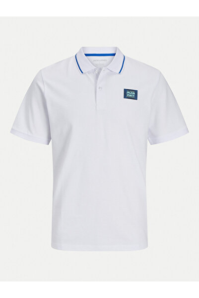 Jack & Jones Tricou polo pentru bărbați Jack Jones 12269238 Alb