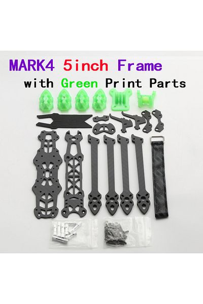 Choice Mark4 5IN Green Mark4 5inch FPV Carbon Fiber Frame 225mm Wheelbase 5mm arm Freestyle Long Range Fram