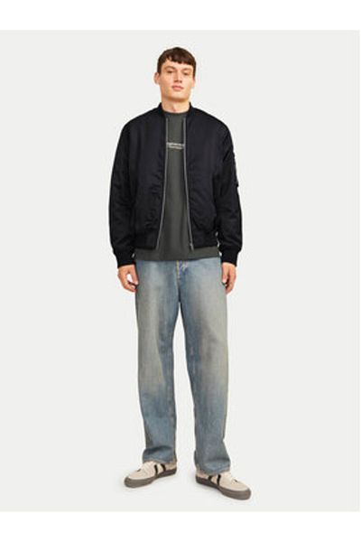 Jack & Jones Jachetă bomber pentru bărbați Jack Jones 12256857 Neagră