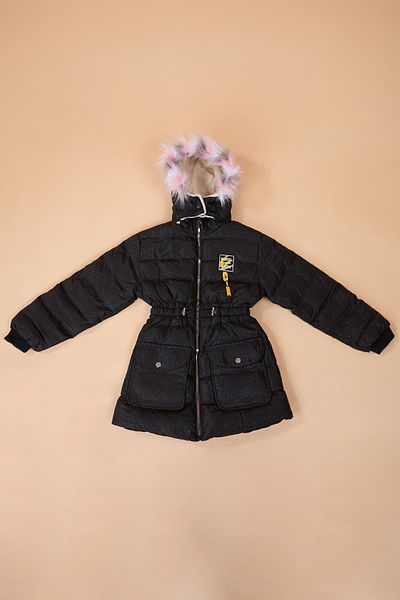 TOFİSA Girl's Black Coat 23902