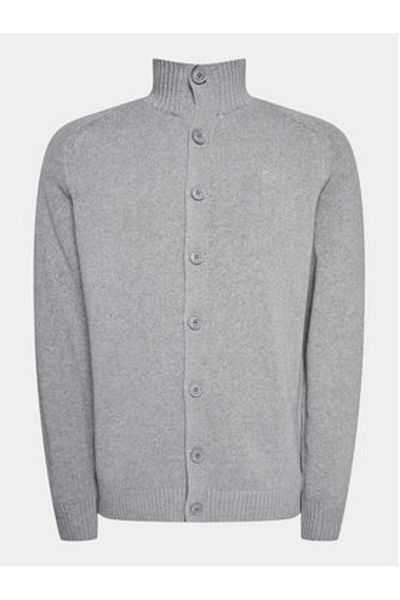 Indicode Men's Cardigan ESCOBART 35-720 Gray
