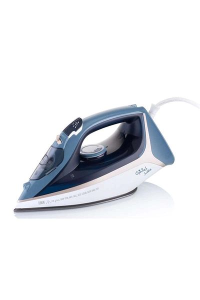 GALLET Mașină de călcat de călcat Iron Gallet Jullie FAR 806, 2200 W, 300 ml, 140 g/min, talpă ceramică, alb cu albastru