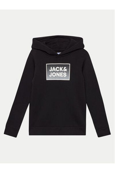 Jack & Jones Hanorac Jack Jones Junior pentru băieți 12249653 Negru