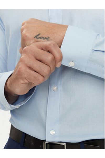 Jack & Jones Cămașă bărbătească Jack Jones 12260426 Albastru deschis