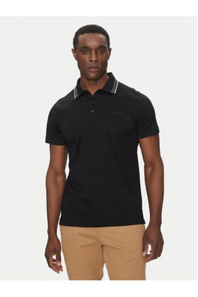 Karl Lagerfeld Men's Polo 745002 552200 Black