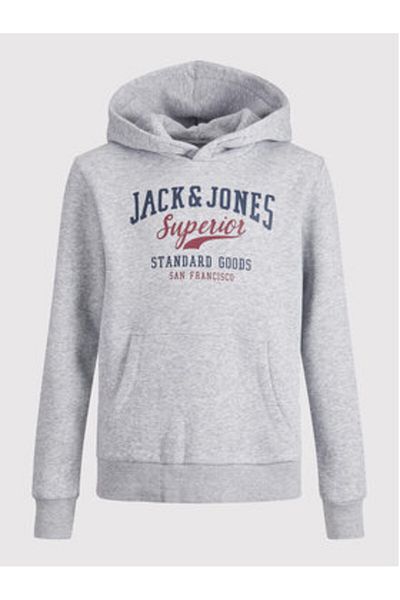 Jack & Jones Hanorac Jack Jones Junior pentru băieți 12212287 Gri