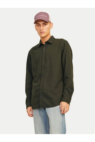 Jack & Jones Cămașă bărbătească Jack Jones 12258429 Verde