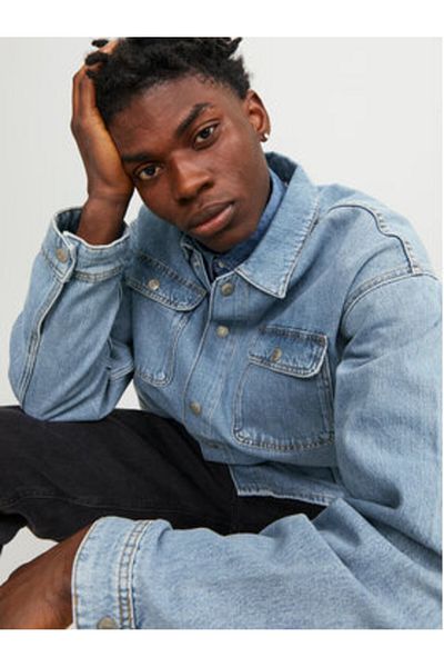 Jack & Jones Jachetă din denim pentru bărbați Jack Jones 12250086 Albastră