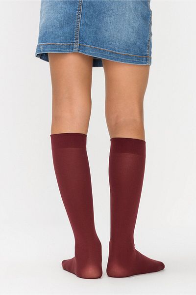 Penti Pretty Micro 40 Burgundy Trouser Socks