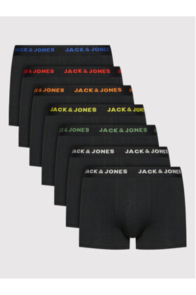 Jack & Jones Jack Jones Set de 7 boxeri pentru bărbați 12165587 Negru