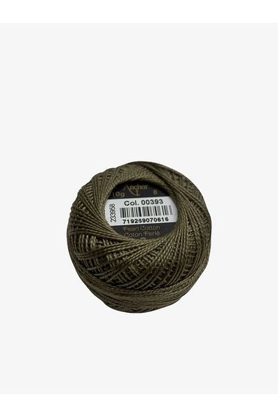 Yiğit Kumaş Embroidery Thread (Etamine Thread) Anchor No:8 Brown Color 393