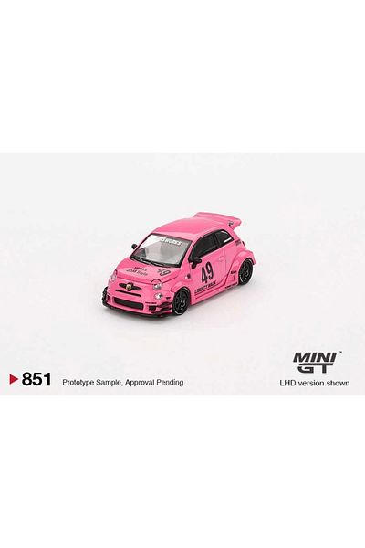mini gt 1/64 Abarth 595 Lb-Works X Abas Works Pink