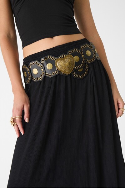 Stradivarius Geniş altıgen kemer