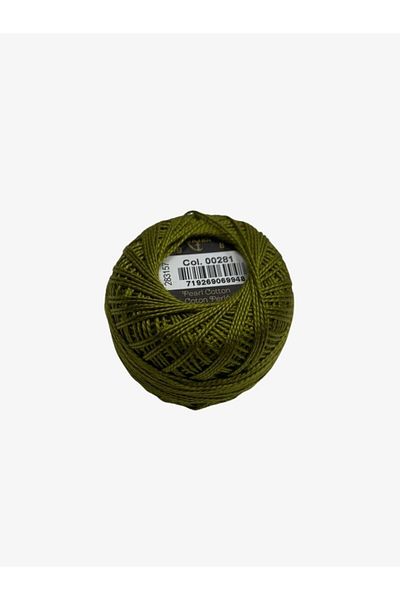 Yiğit Kumaş Embroidery Thread (Etamine Thread) Anchor No:8 Green Color 281