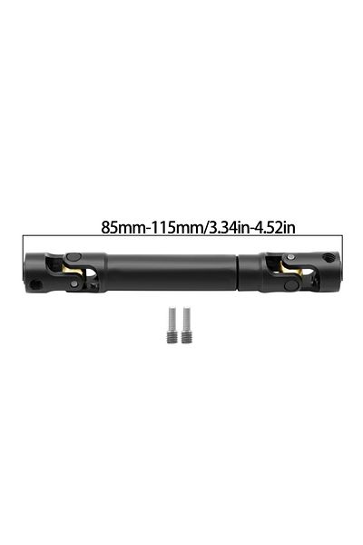 Choice black-L85MM Metal Internal Spline Drive Shaft Universal Joint Driveshaft for 1/10 RC Car Crawler Axi