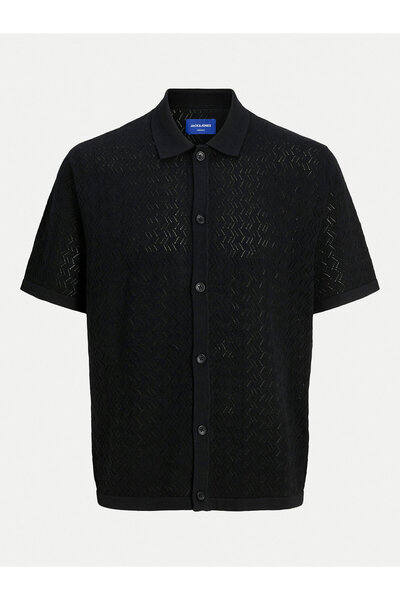 Jack & Jones Cămașă bărbătească Jack Jones 12272863 Negru