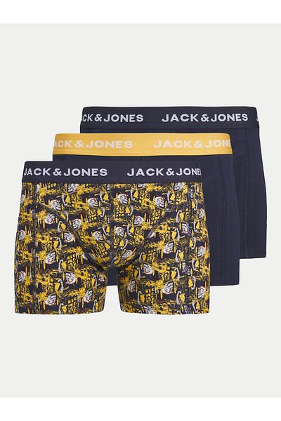 Jack & Jones Set de 3 boxeri pentru bărbați Jack Jones 12259093 Bleumarin