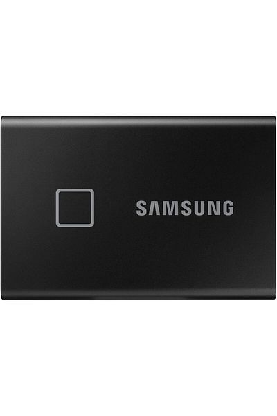 Samsung External Solid State Drive, Portable, 2TB, Samsung T7 Touch - 1050 Mbps Transfer Rate - USB 3.2, Bla