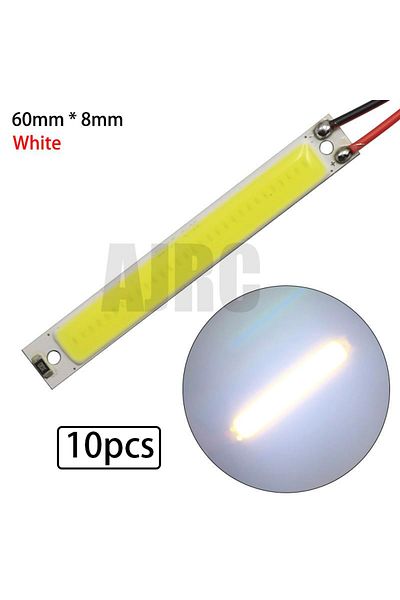 AJRC 60mm White 10pcs 10pcs Rc Car Accessories Drift Car Led Wheel Eyebrow Chassis Dazzle Light For Trx4