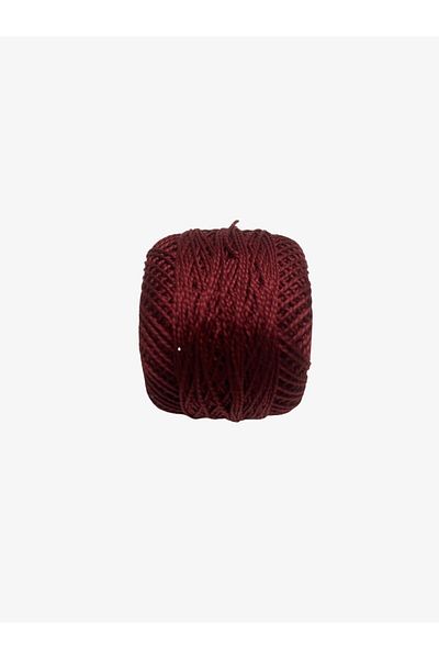Yiğit Kumaş Embroidery Thread (Etamine Thread) Anchor No:8 Burgundy Color 22