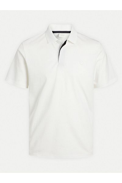 Jack & Jones Tricou polo pentru bărbați Jack Jones 12251180 JPRCCRODNEY Alb