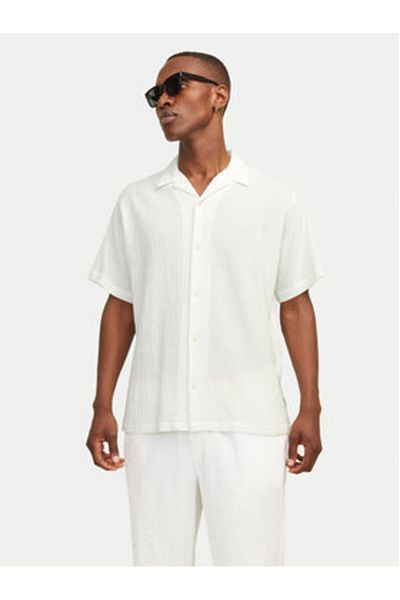 Jack & Jones Cămașă bărbătească Jack Jones 12255781 Alb