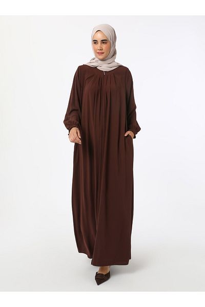 Refka Φερμουάρ Medina Silk Ferace - Καφέ - Refka