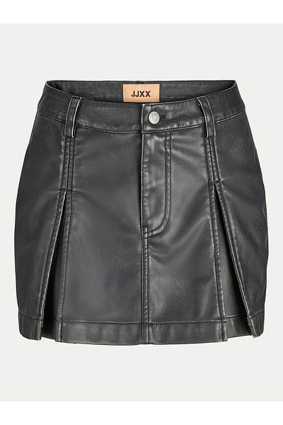 JJXX Fustă din piele ecologică pentru femei 12265729 Negru
