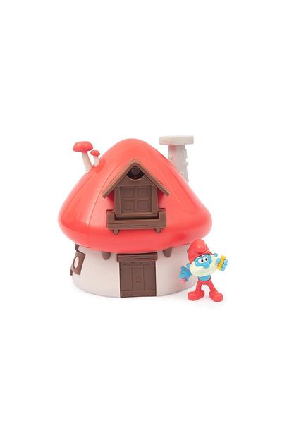 Enseb Puf40000 Smurfs Smurf Father Mushroom House Play Set