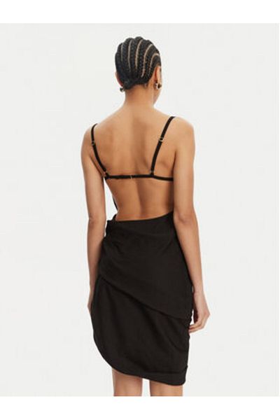 JACQUEMUS Rochie cocktail neagră pentru femei JACQUEMUS-22E243DR1061020 990 NEGRU