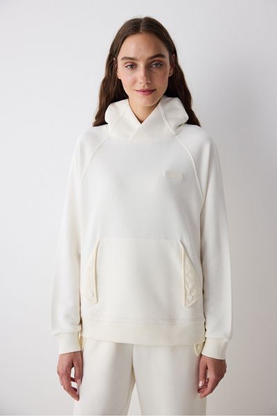 Penti White Quilted Detail Marita Sweatshirt - Saude Collection
