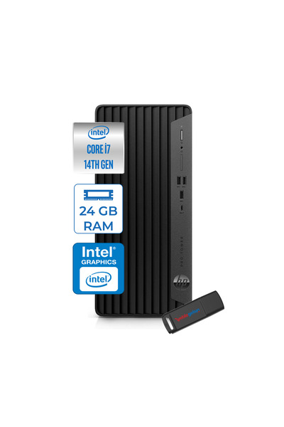 HP Pro Tower 400 G9 I7 14700 24GB Ddr5 1tb SSD Windows 11 Pro 5V5M2ESP13 + US...