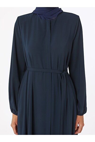 Refka Ferace din mătase Medina cu detaliu de legare - Bleumarin - Refka