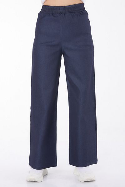 TOFİSA Elastic Waist Jeans Dark Navy Blue - 25637