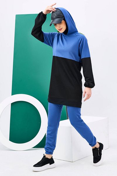 TOFİSA Tunic+Pants Indigo - 11180