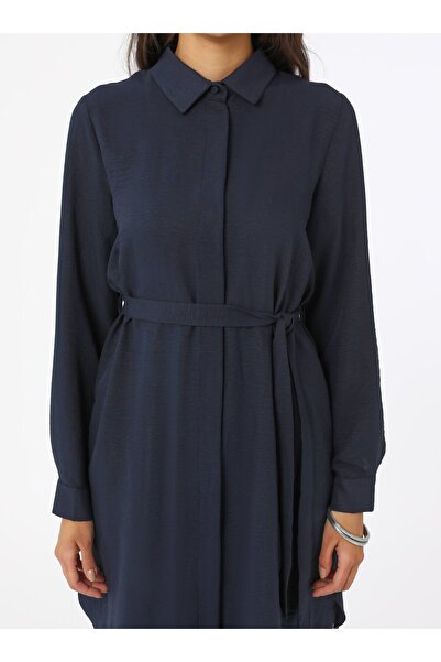 Refka Soft Feel Tunic Trousers Double Set - Navy Blue - Refka