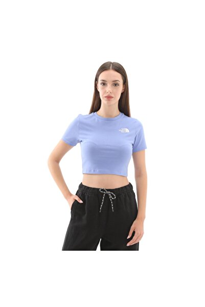 THE NORTH FACE Γυναικείο μπλε crop t-shirt a55a The North Face