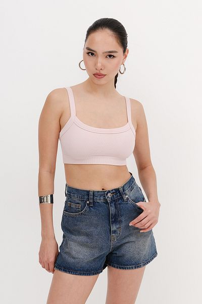 Addax High Waist Denim Shorts Ş763-Pnd