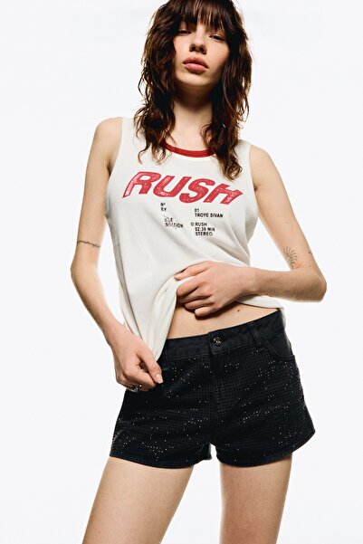 Bershka Parıltılı şort