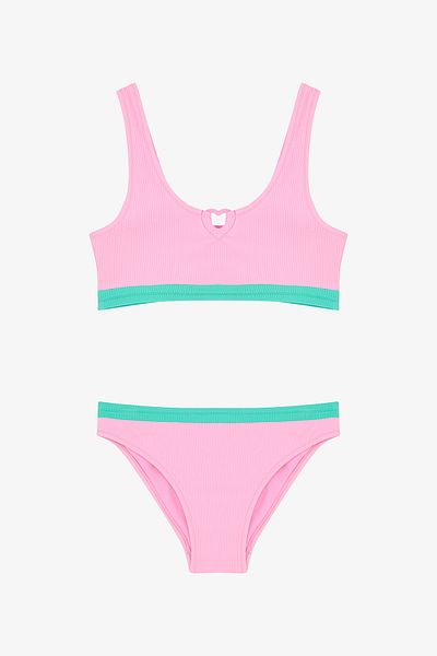Penti Hellrosa Bikini-Set für junge Mädchen mit Neckholder und Neckholder