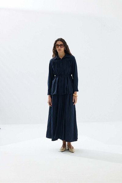 Tailors Room Kraşlı Shirt Suit - Navy Blue