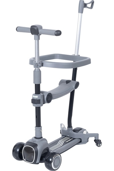 CAN OYUNCAK Prego Smile Gradually Adjustable Height Led Lighted Scooter Gray ...