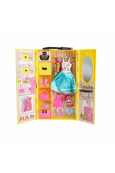 storeks Alisa Stylish Yellow Wardrobe