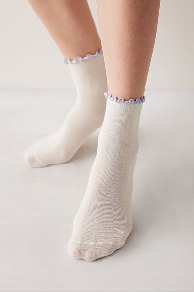 Penti 2 Paar bunte Baumwollsocken mit Rüschen