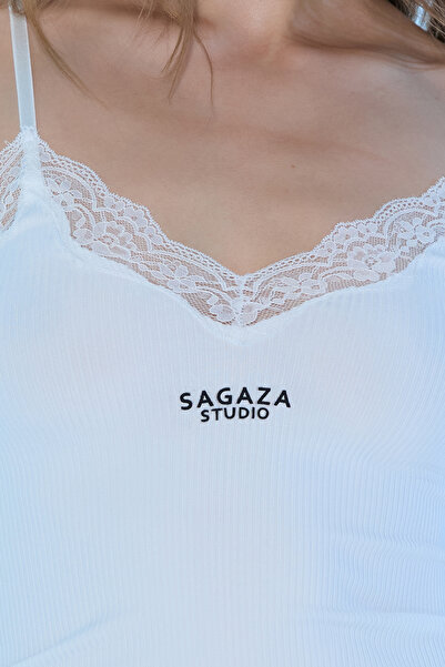 Sagaza Studio Ss6003 Candice Strappy Lace Detailed Bodysuit